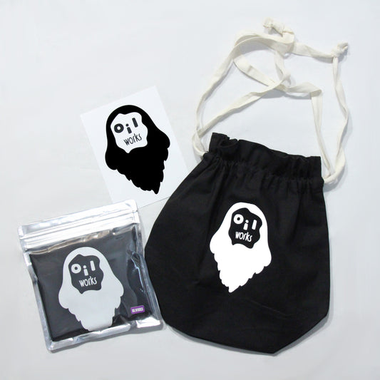 OILMARK 巾着バック + OILMARK STICKER