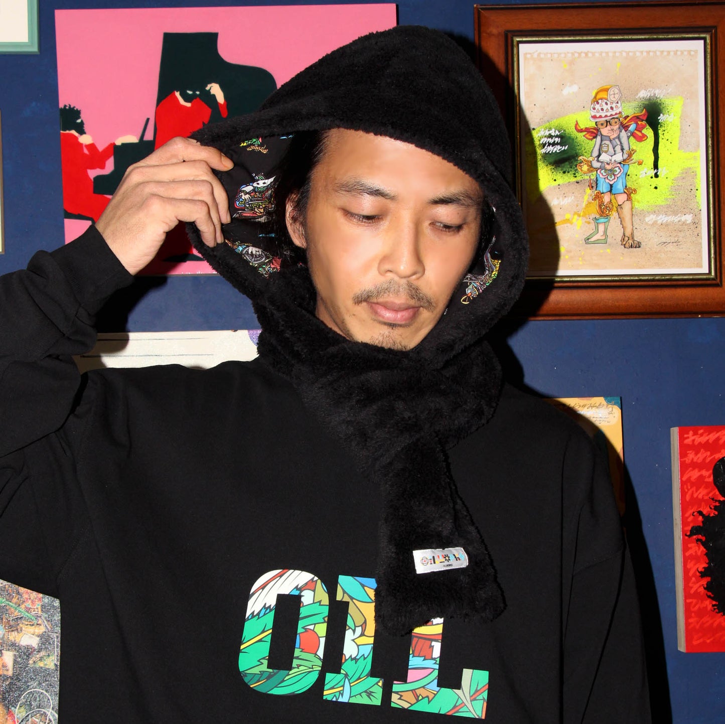 OILWORKS  Original Hoodie muffler