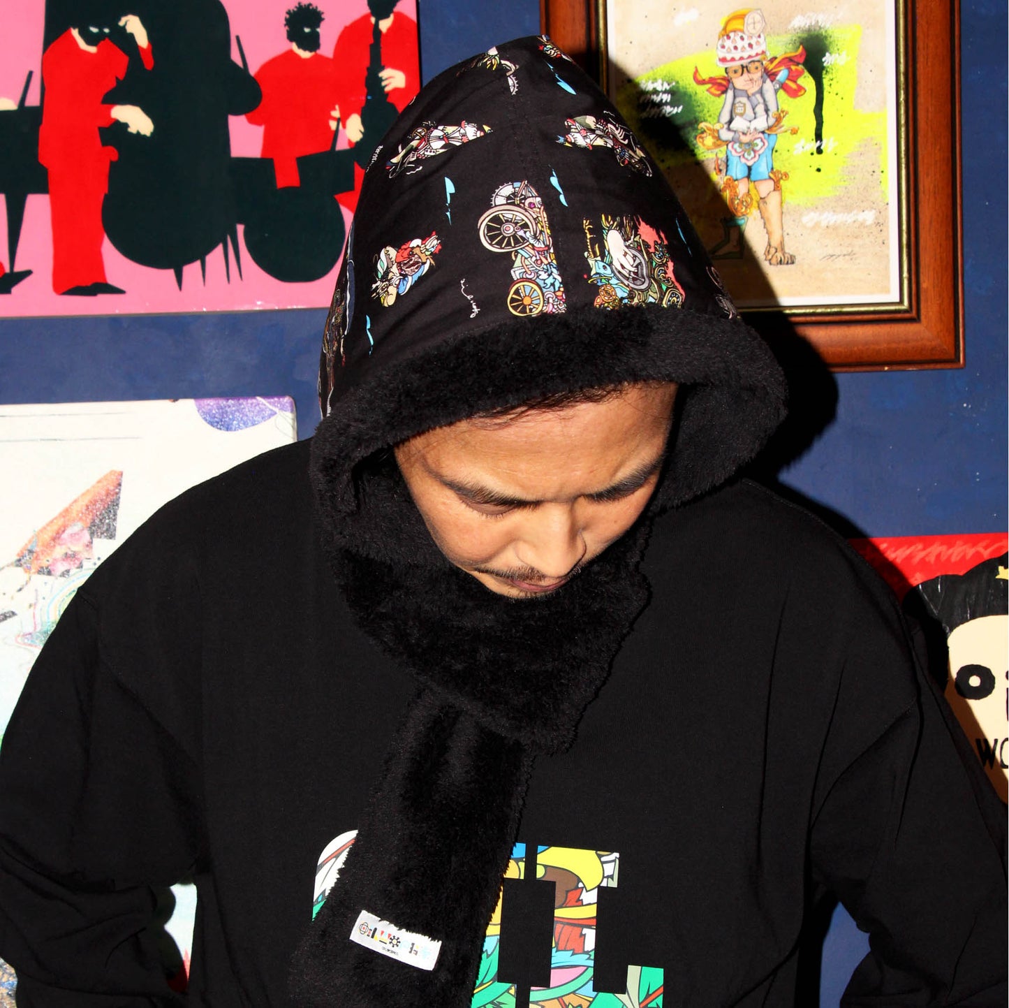 OILWORKS  Original Hoodie muffler