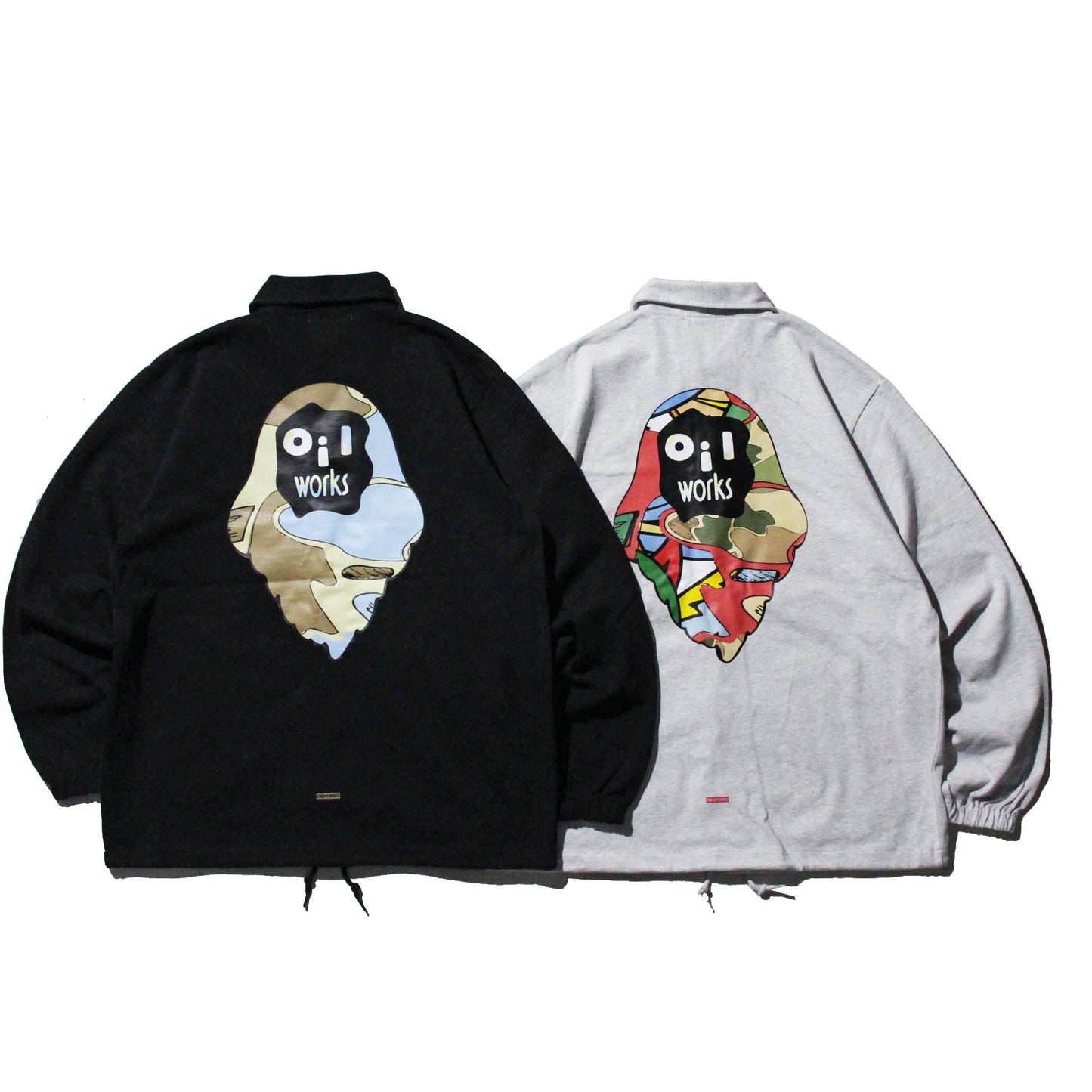 OILMARK Cotton Jersey Coach Jacket